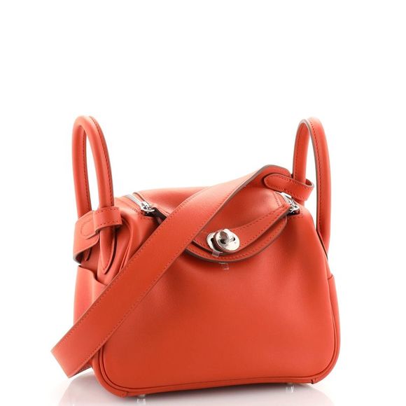 Hermes Lindy Bag Swift Mini Orange - Picture 3 of 8